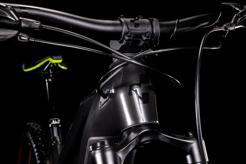 Cube Stereo Hybrid 140 HPC Race 625 e-MTB Grey/Green 2022 - Size Large-1